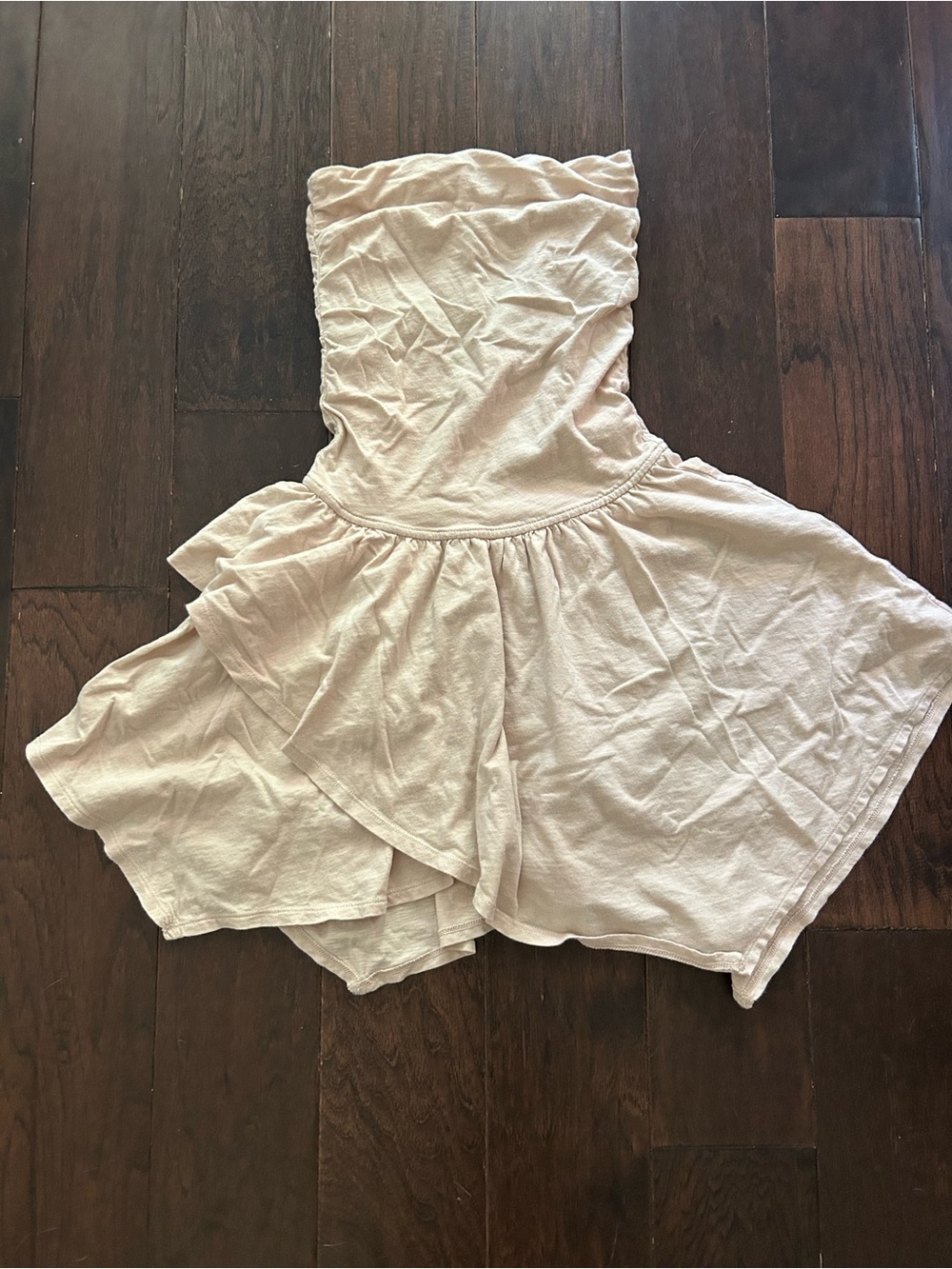 aerie Cream Strapless Girls Romper Dress